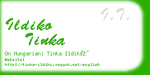 ildiko tinka business card